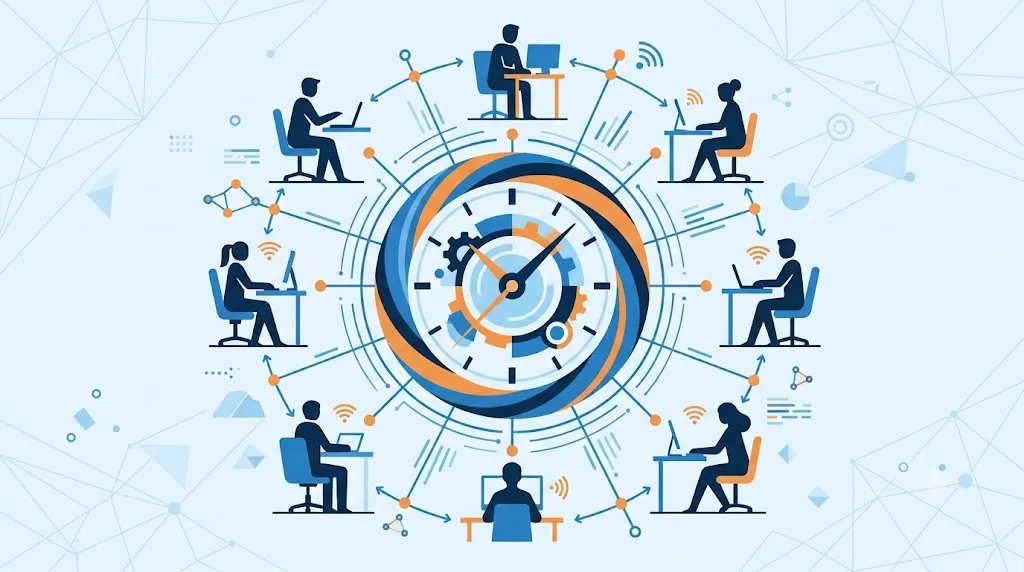 Software de control de horarios para equipos remotos